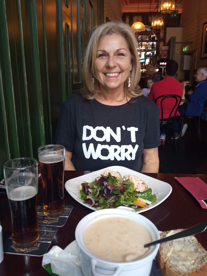 Fiorella con Guinness e Seafood Chowder